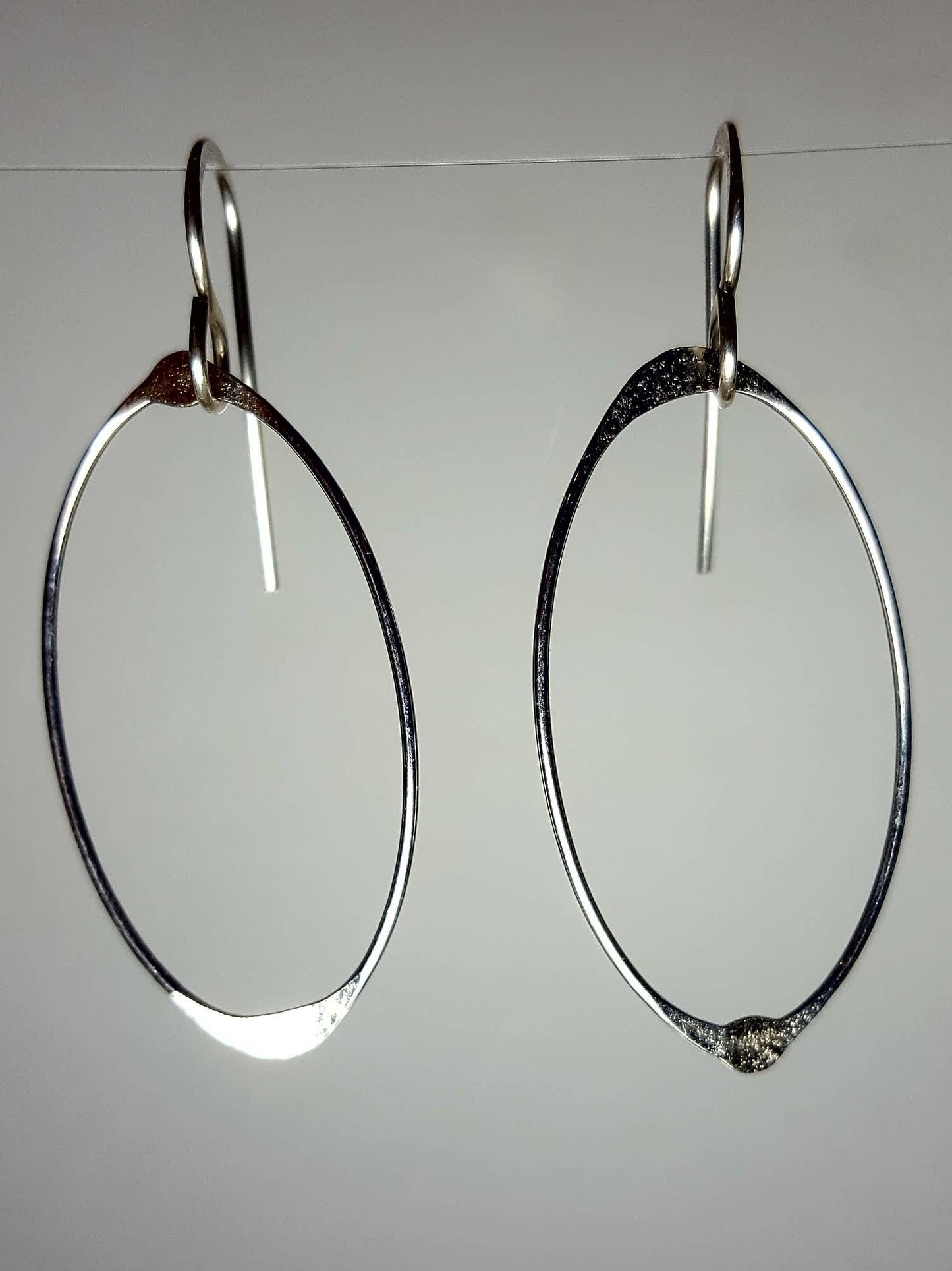 Sterling Silver Earrings Medium Ovals
