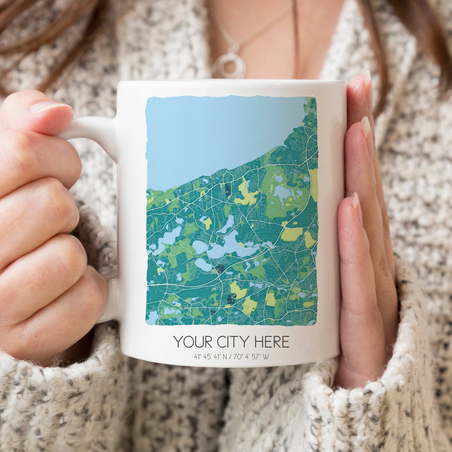 Custom Map Mugs - Custom City Coffee Mugs - Custom Order