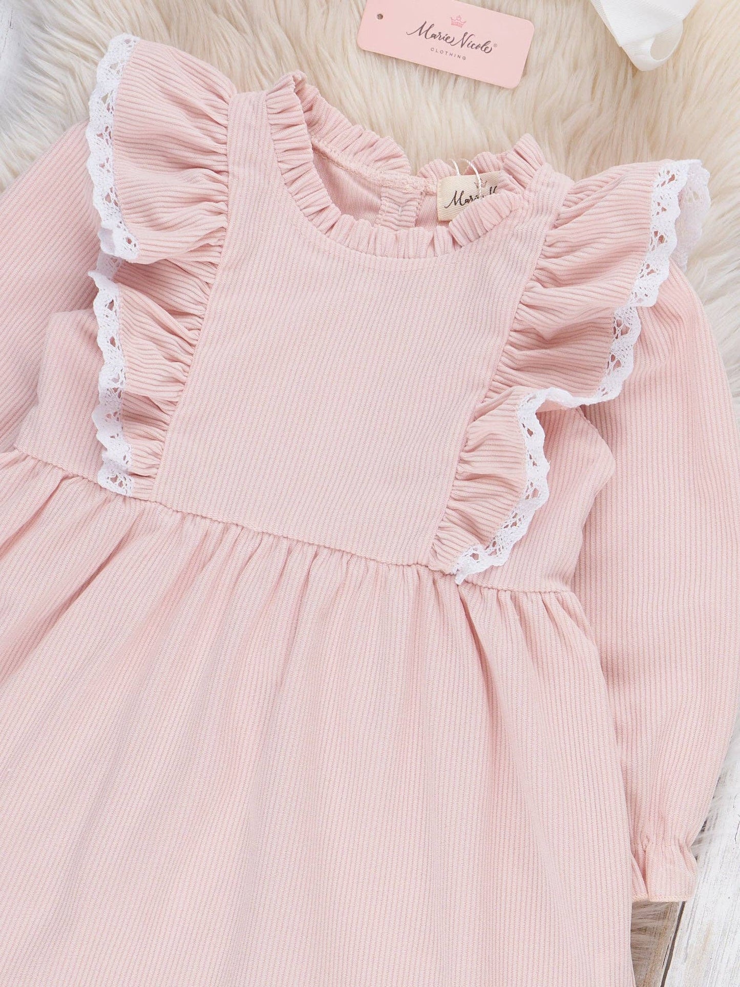 Blossom Belle Corduroy Ruffle Dress