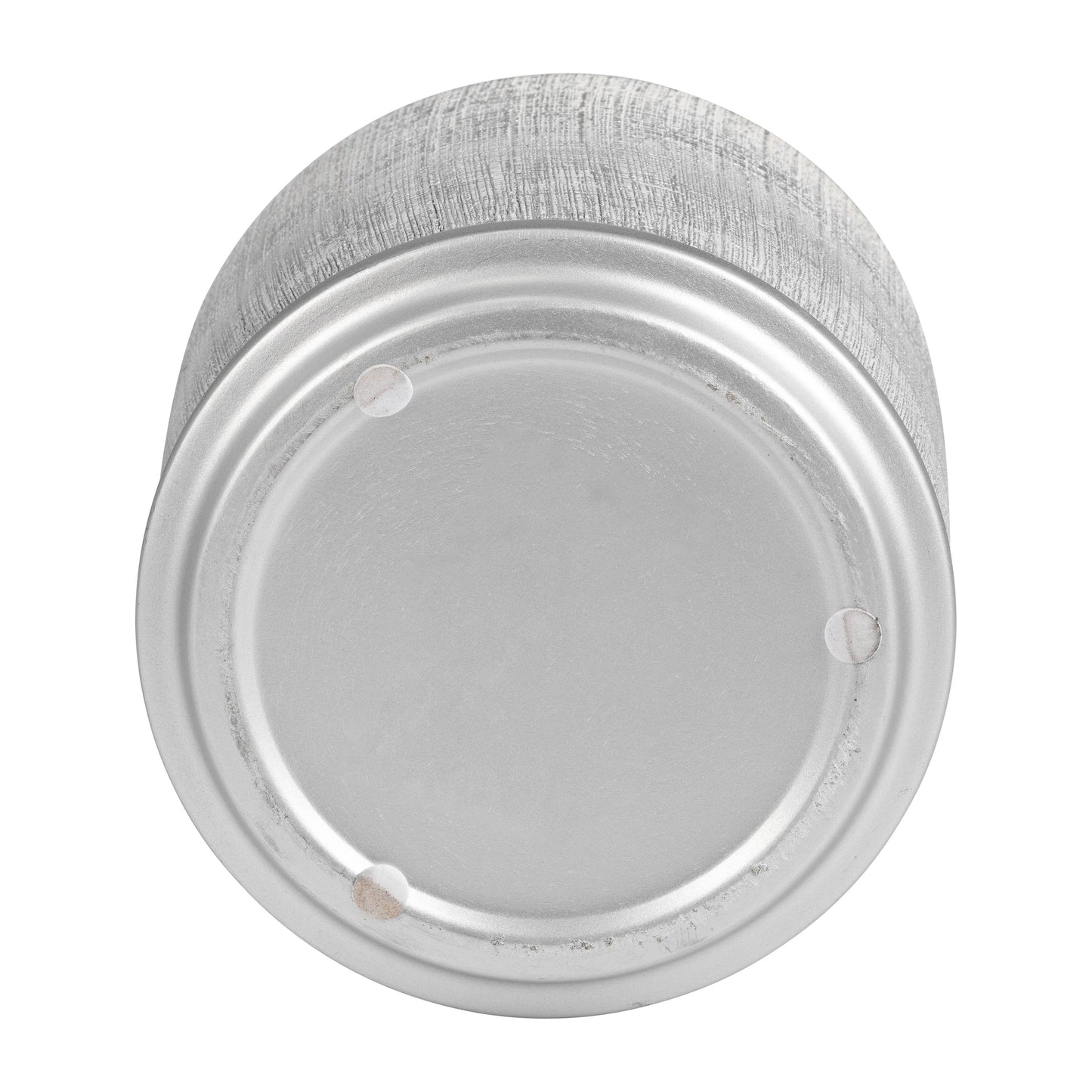 Planters Set of 2 - Silver Ceramic Textured Saucer, 5/6 in.