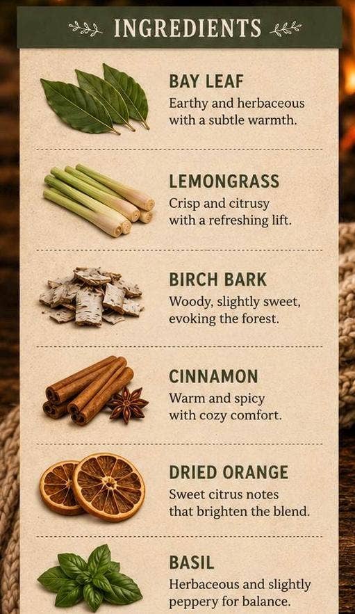 Simmer Pot Kit with Woodsy Campfire Cinnamon Scent