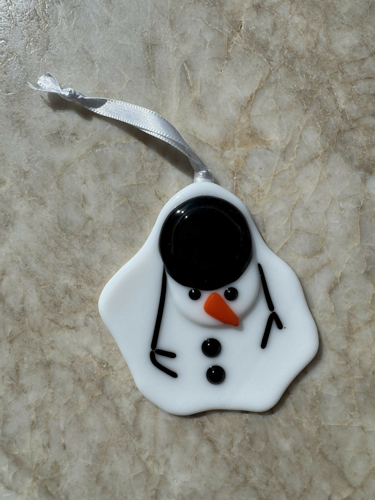 Melted Snowman Ornmt
