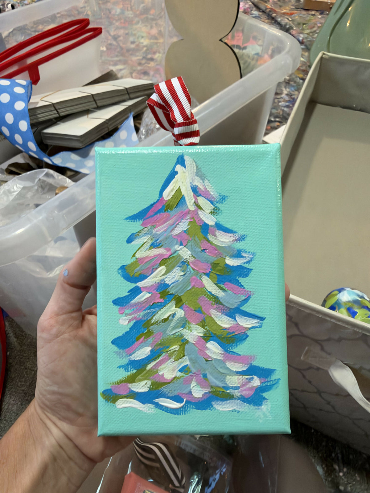 Canvas ornament