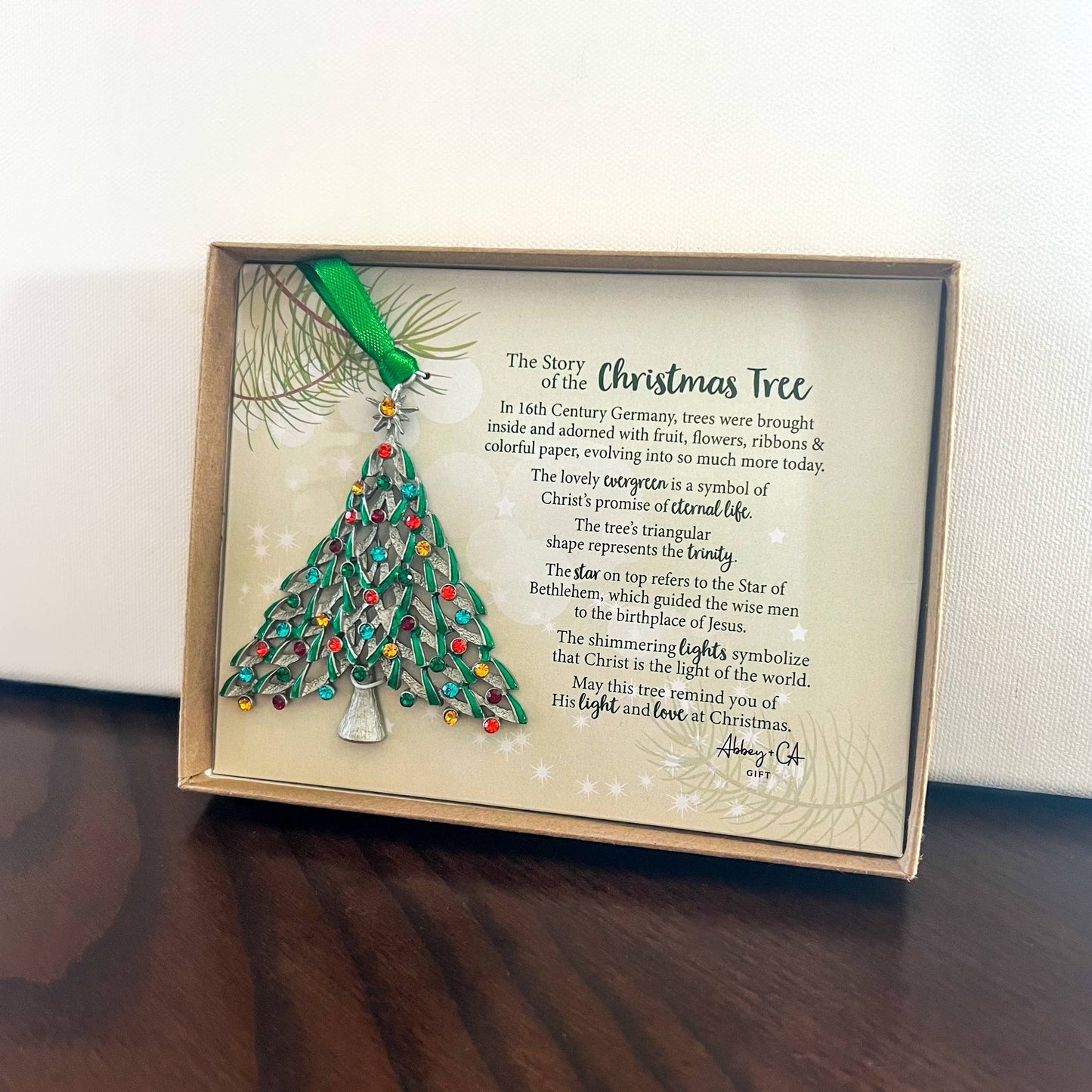 Christmas Tree Story Ornament