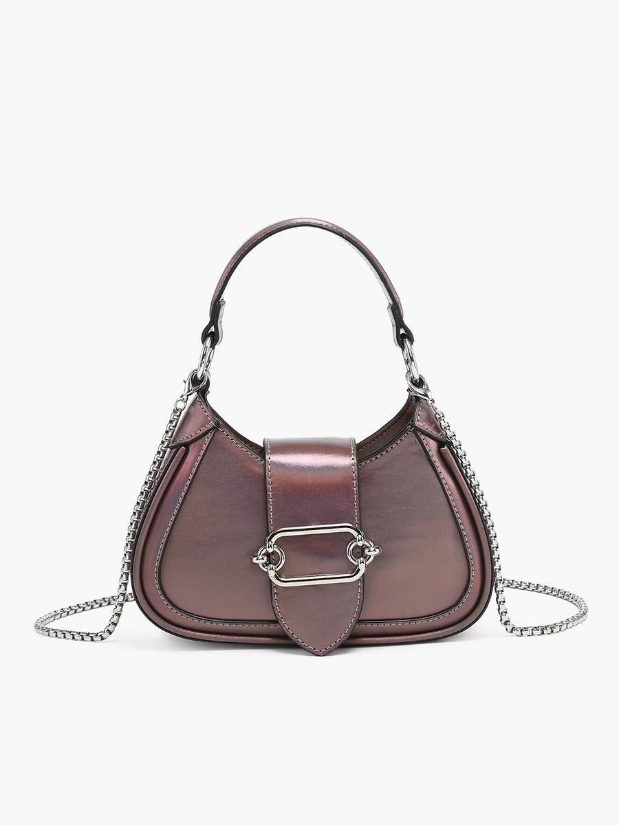 EH2563 Malia Buckle Crossbody/Satchel w/ Chain Strap