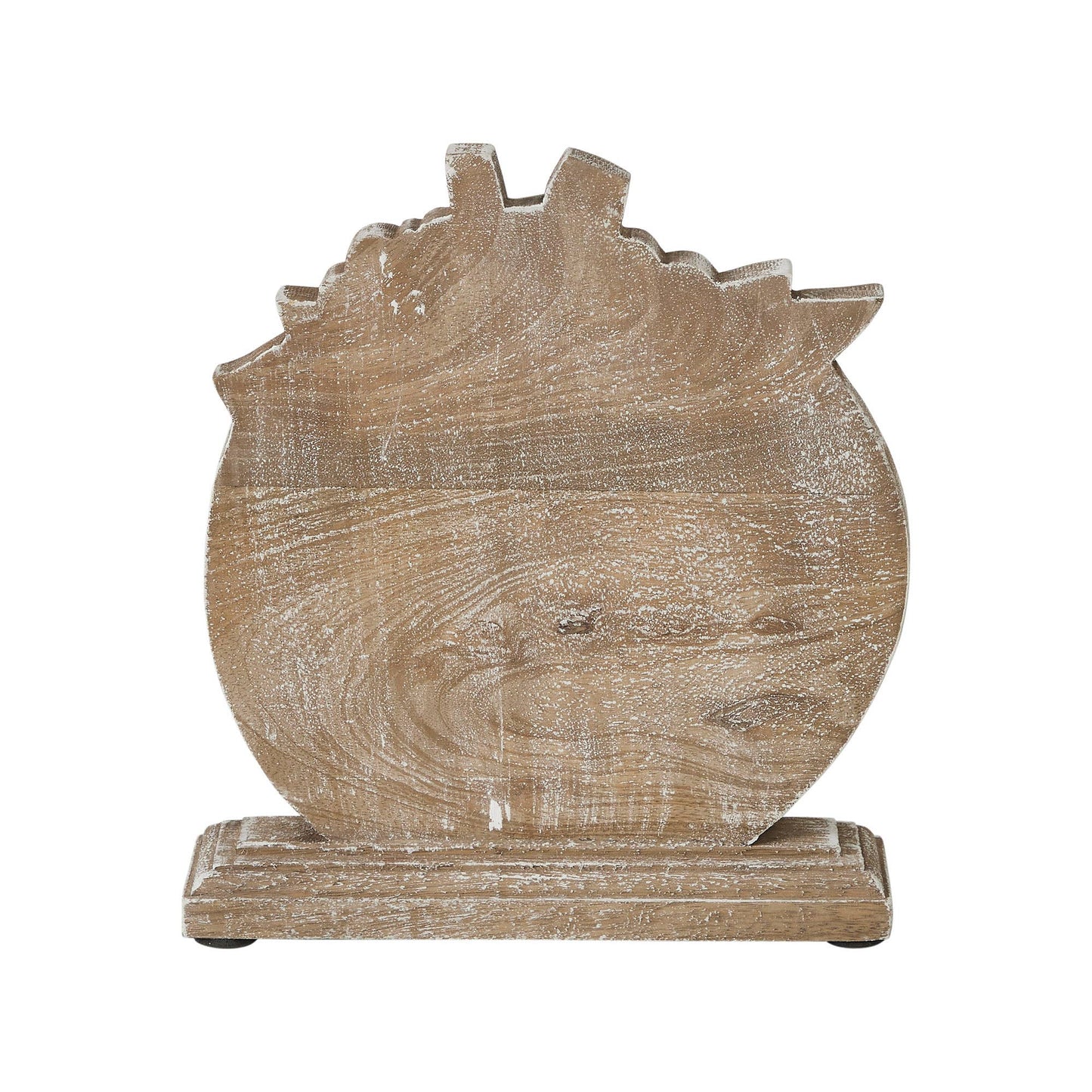 Wood Floral Pumpkin Autumn Fall Harvest Tabletop Decor 8.5x8x2 Inch