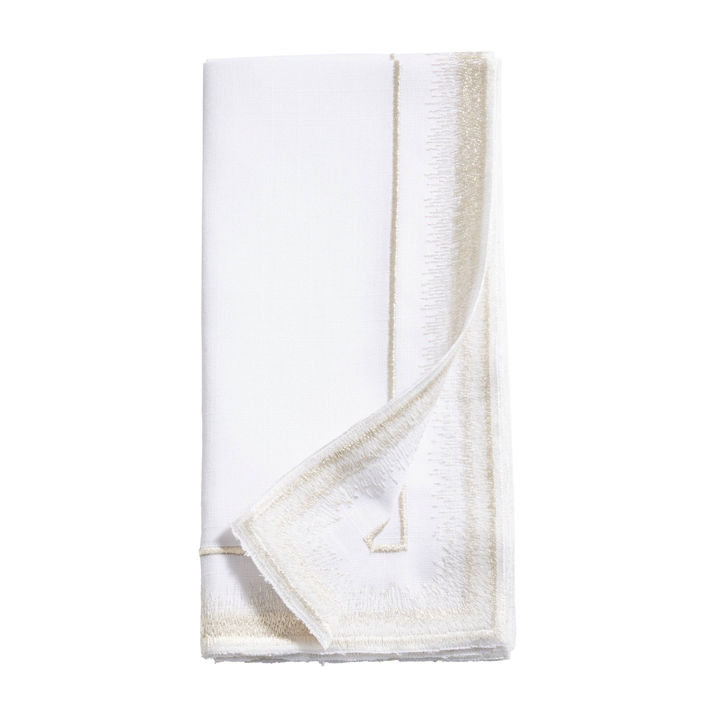 Elegant Embroidered Border Cloth Napkin