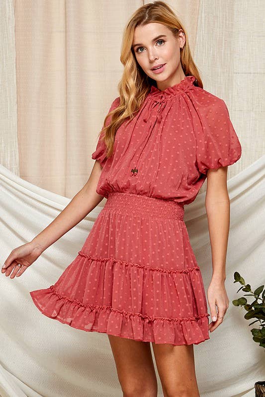 Swiss Dot Semi-Sheer Women's Dress 5181IMD