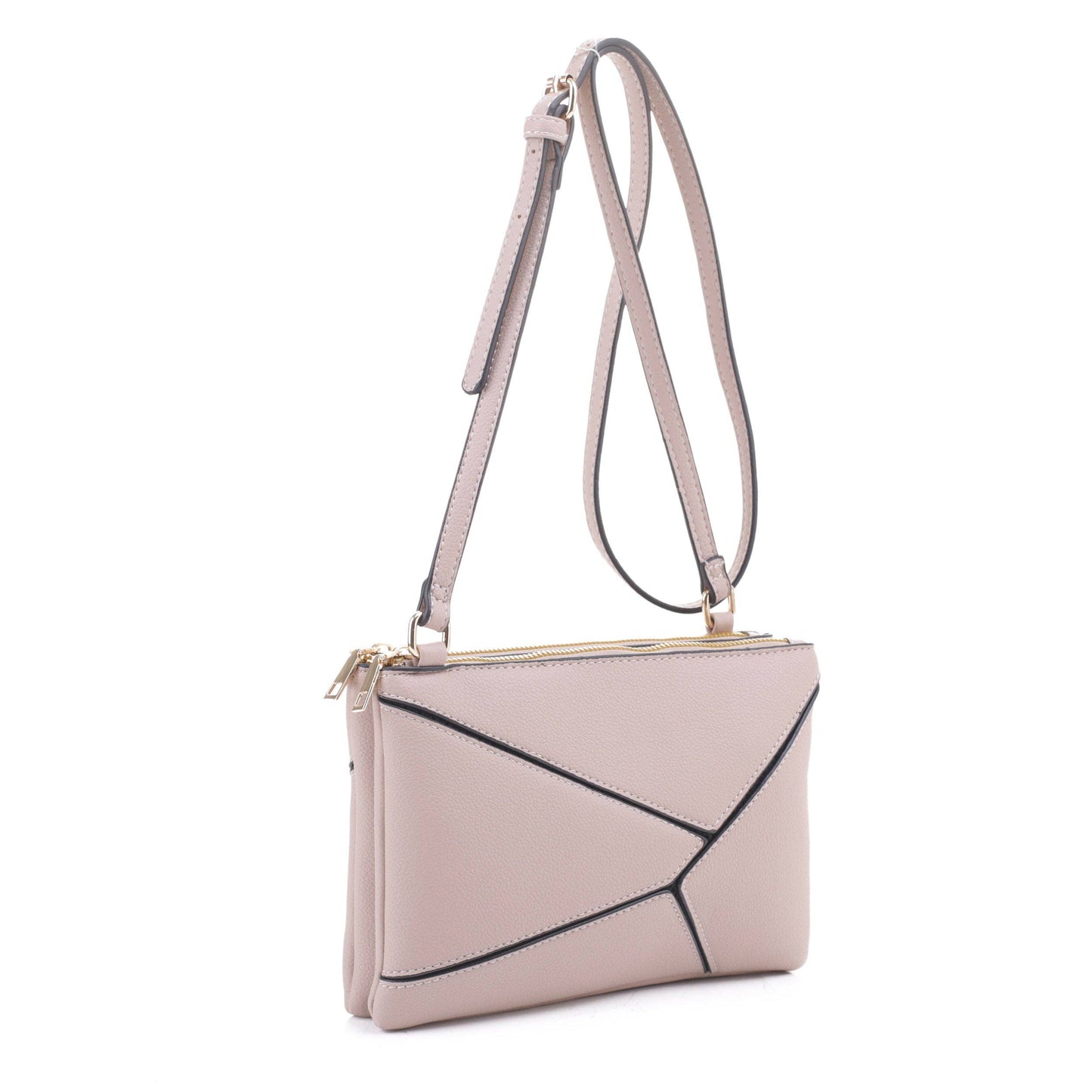 MT20356 Asymmetrical Geometric Clutch Crossbody