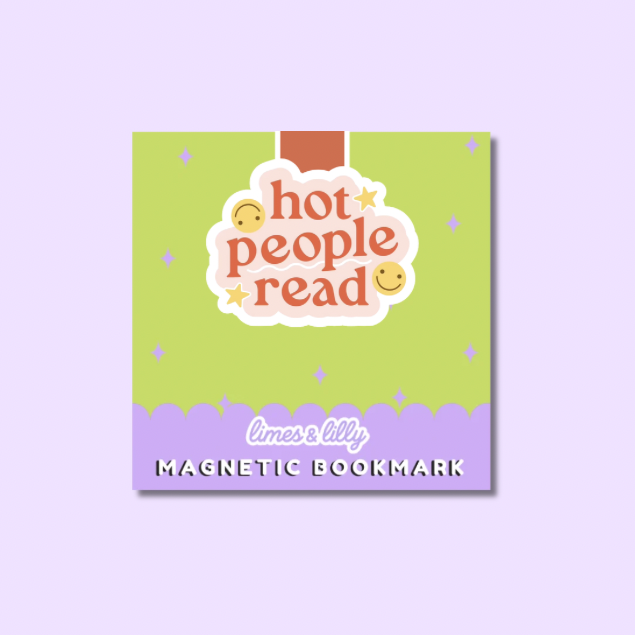 Hot People Read Magnetic Bookmark | Cute Bookish Reader Bookmark