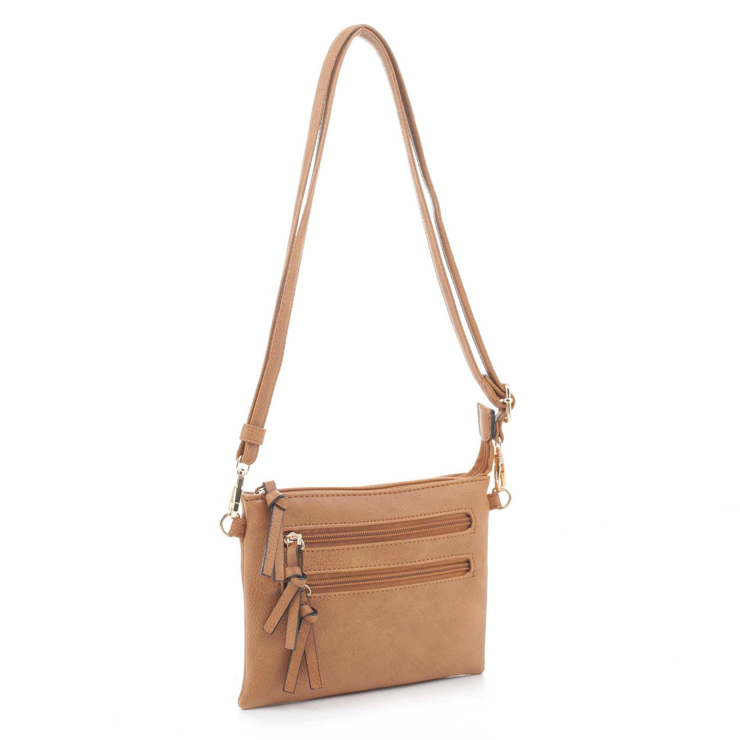 FC20136 Multi-zipper Crossbody Bag