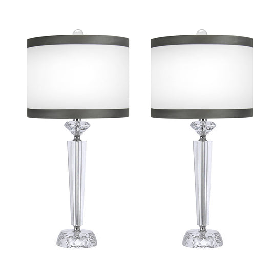 26" Crystal Table Lamp