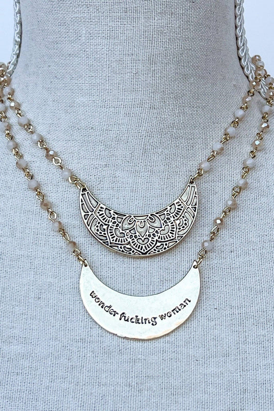 Wonder Woman Necklace in Gold