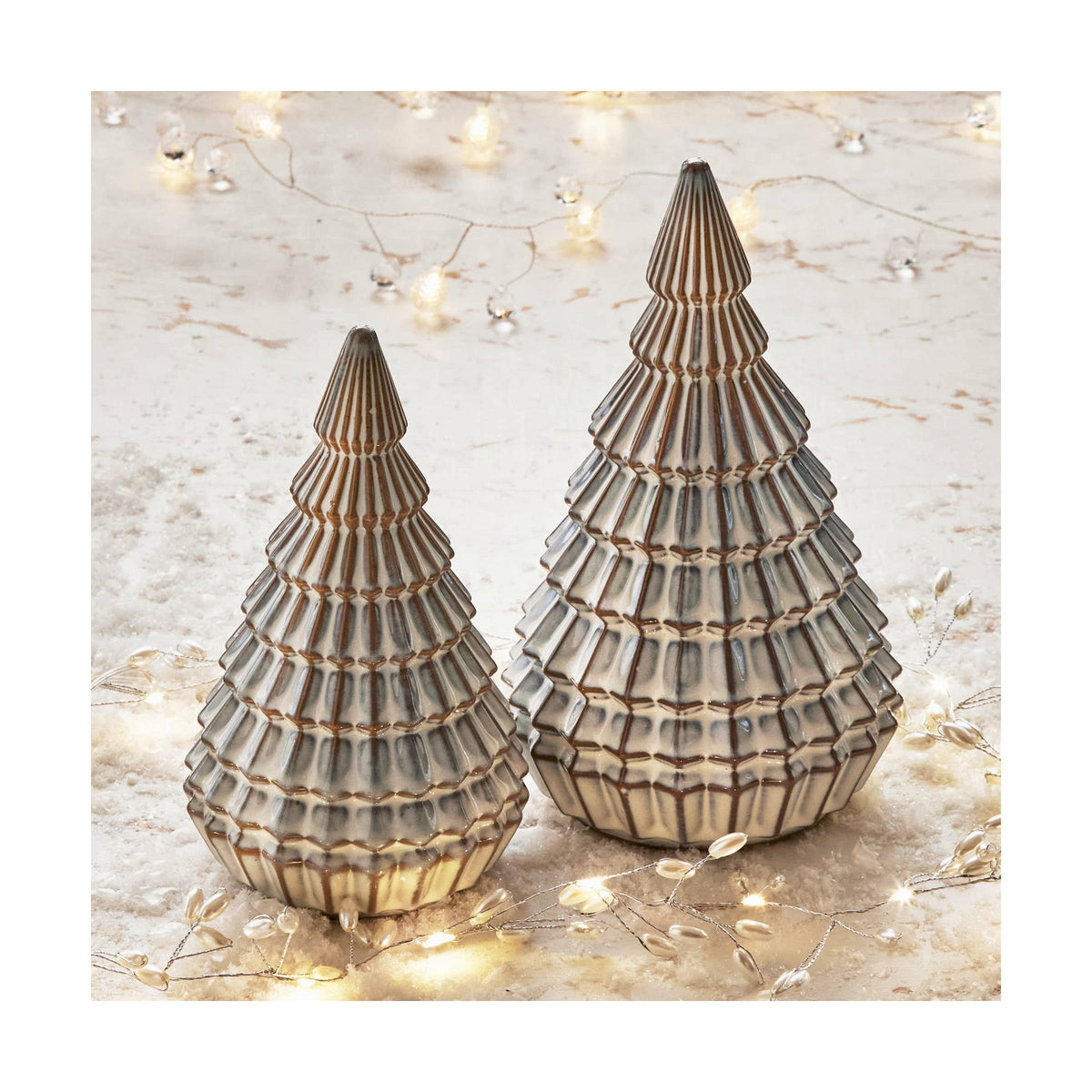 Aspen Tree Decor Small White Stoneware Christmas