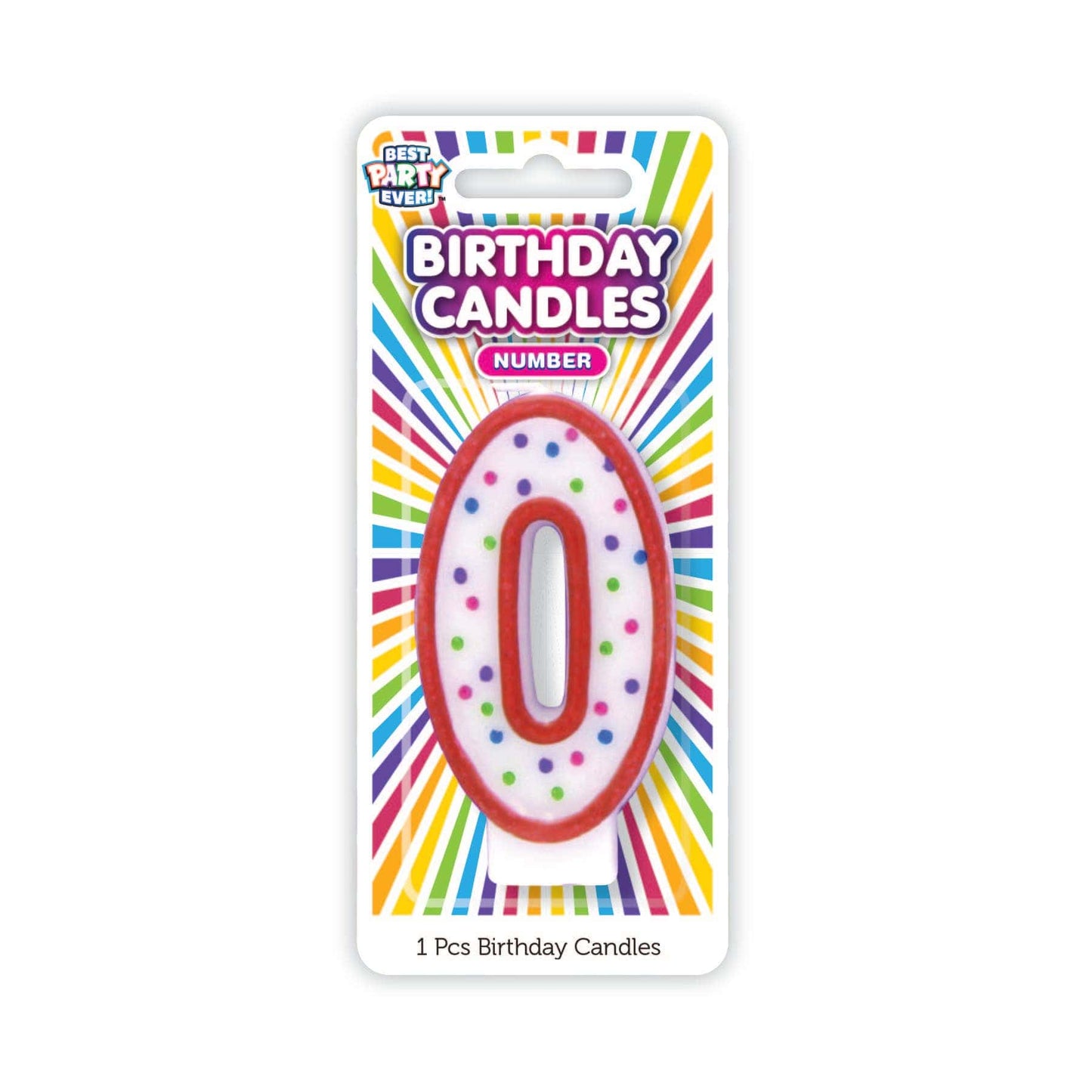Number Birthday Candles 0