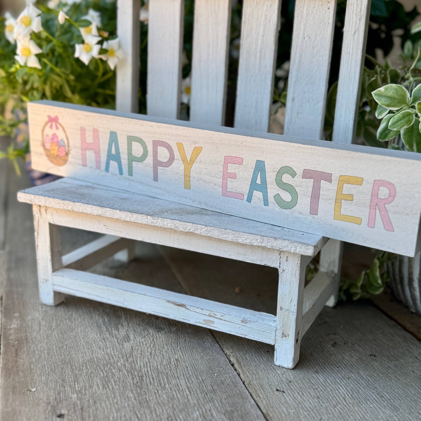Happy Easter Basket Sitter