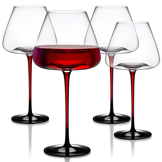Extra Large Concave Wine Glasses - 24oz (1pc) 4 Set