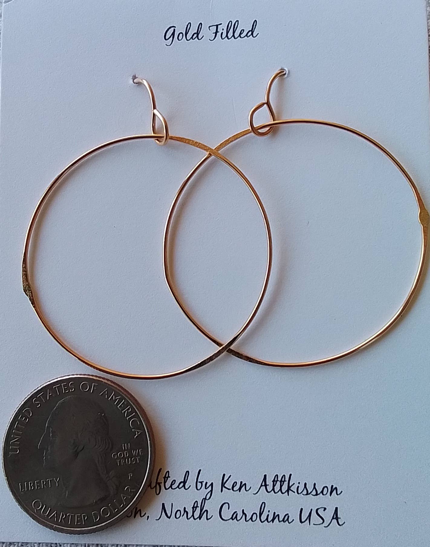 14k Gold Filled Earrings X-Large Circle