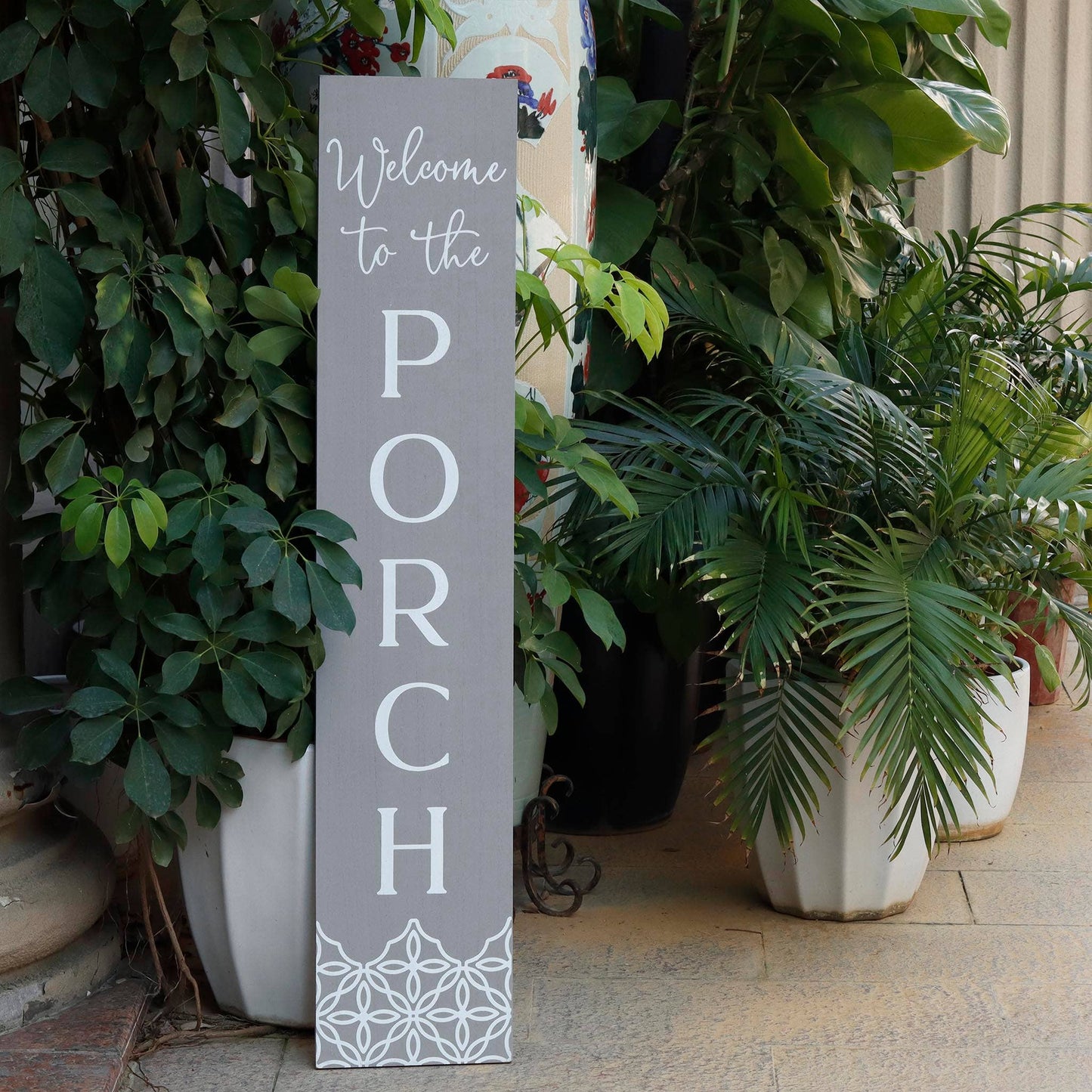 “Welcome to the PORCH”Vertical Wood Porch Sign