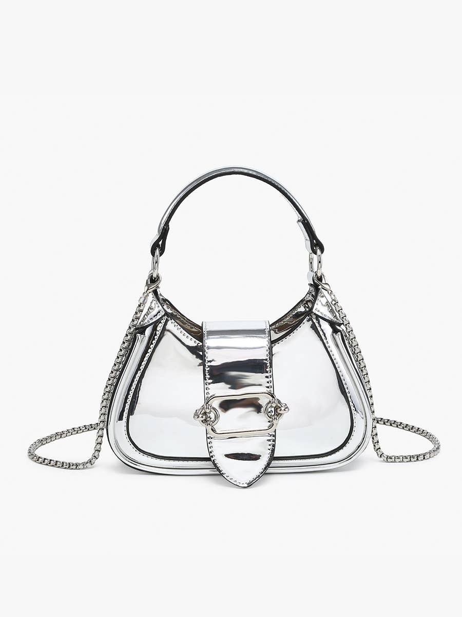 EH2563 Malia Buckle Crossbody/Satchel w/ Chain Strap