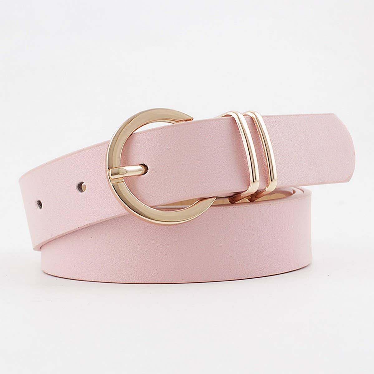 RING HOLE PIN BUCKLE DECORATIVE AMERICAN BELT_CWASC0582