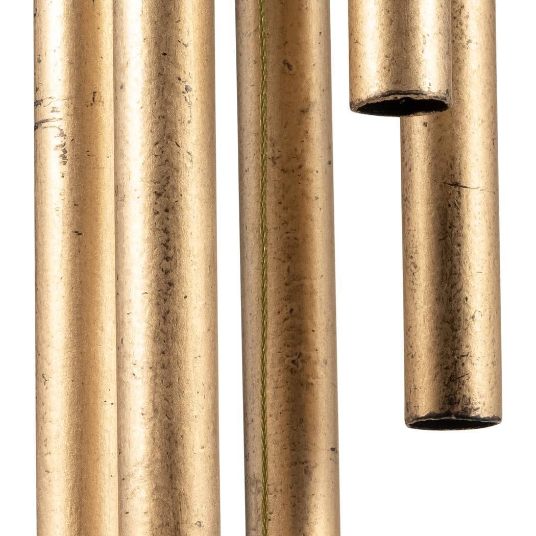 Metal Five-Pipes Hanging Wind Chime Bells - Gold, 43 in.