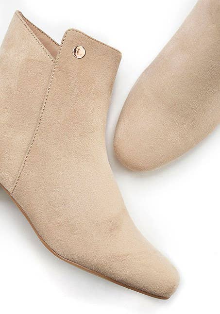 Women's Faux Suede Booties - LASCANA