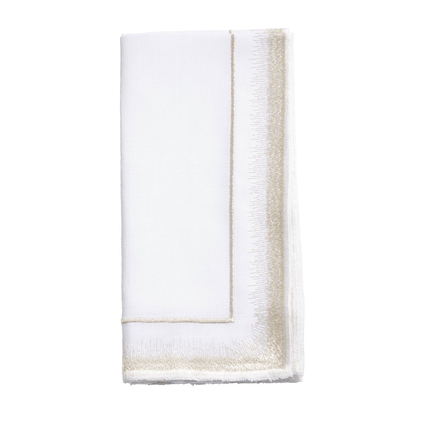 Elegant Embroidered Border Cloth Napkin