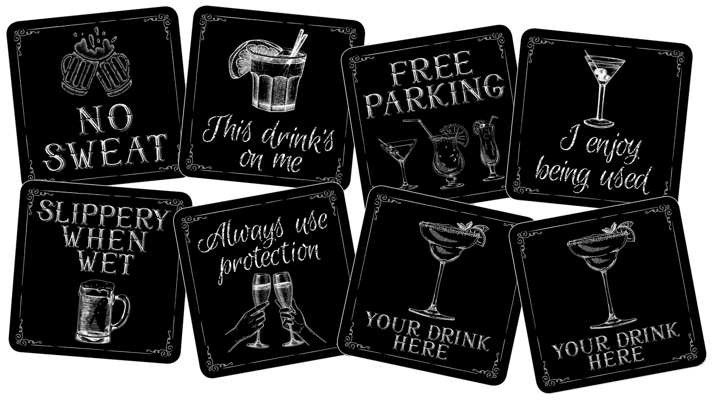This Drink's on Me Coasters (Set of 8)