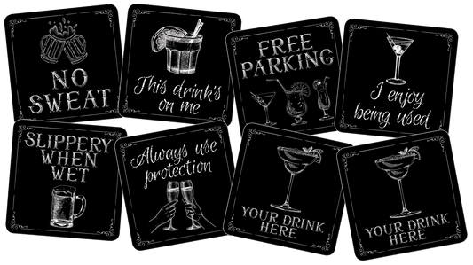 This Drink's on Me Coasters (Set of 8)