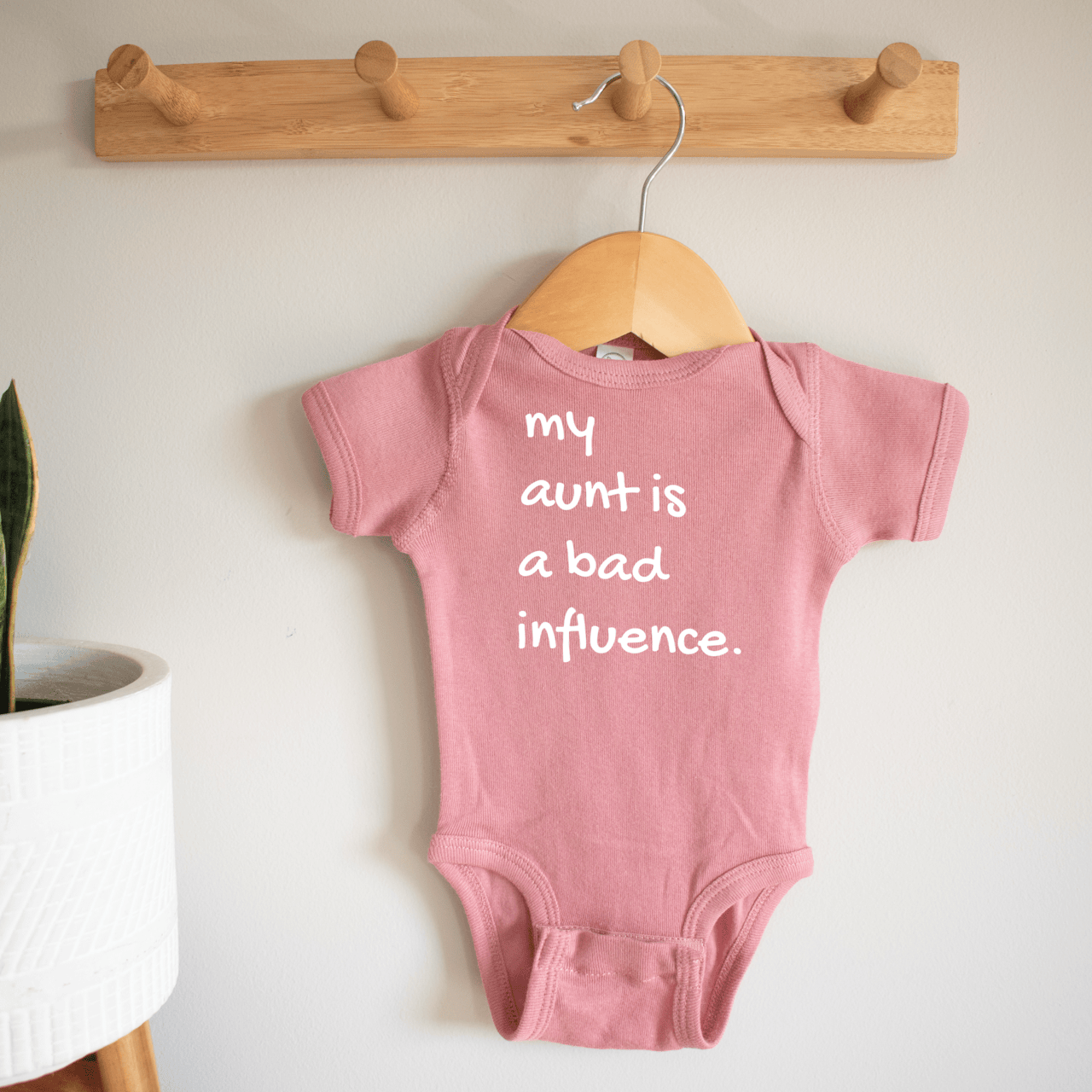 MY AUNT IS BAD INFLUENCE ONESIE