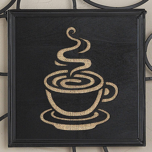 Coffee Cutout Wood Sign