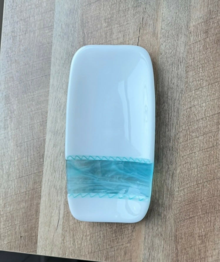 White Aqua Cane dish