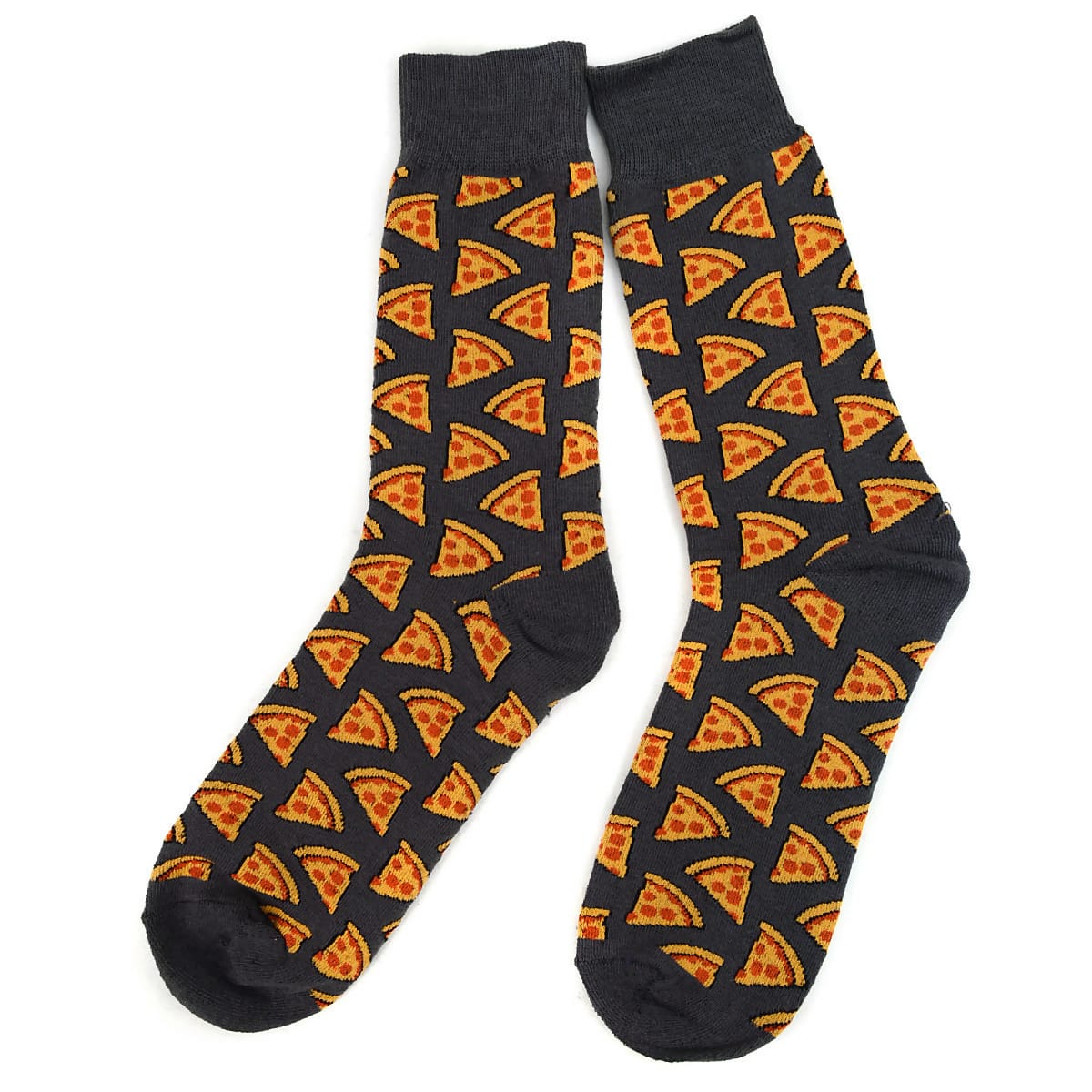 MENS PIZZA SOCKS GRAY