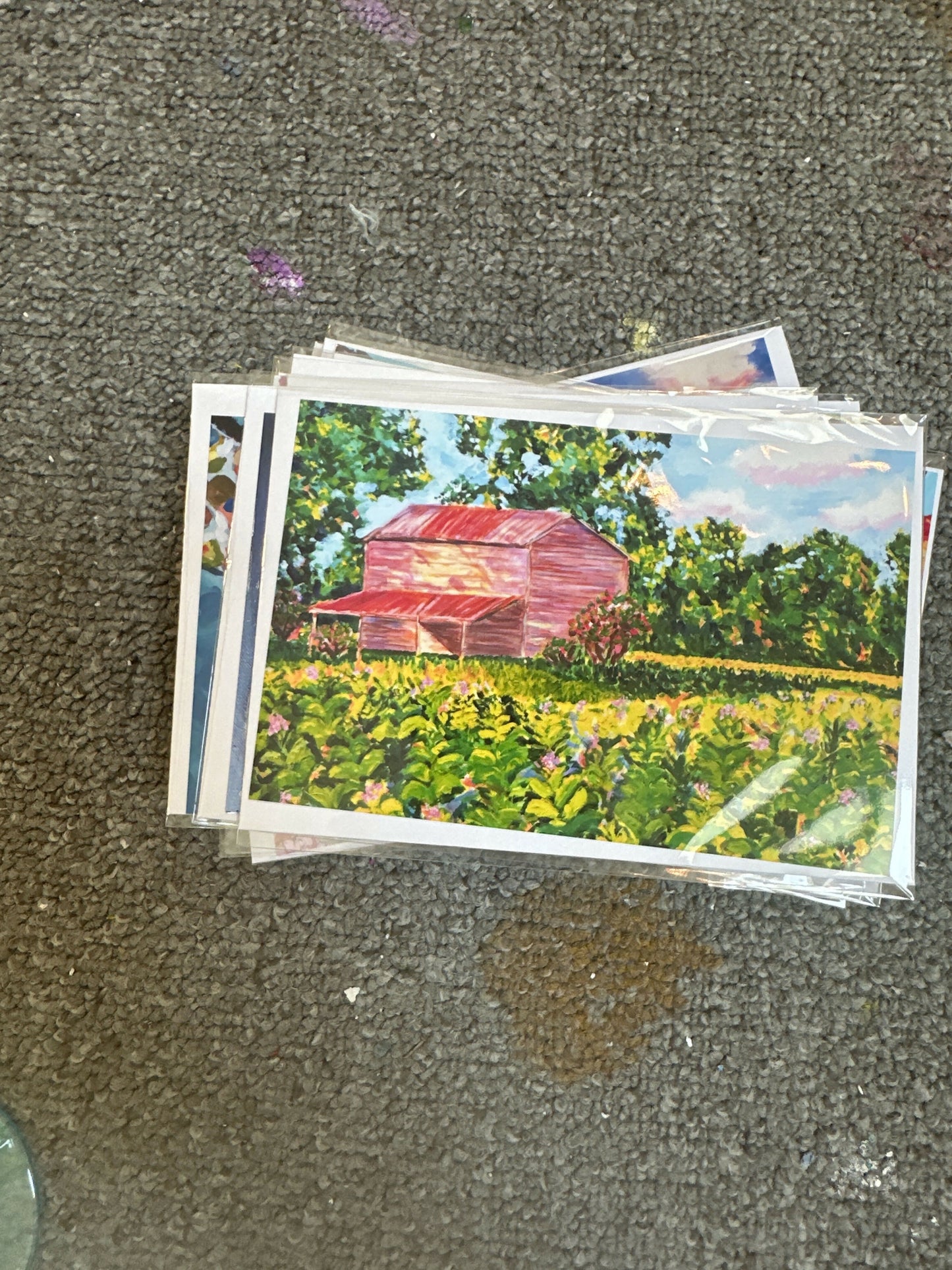 Single note card