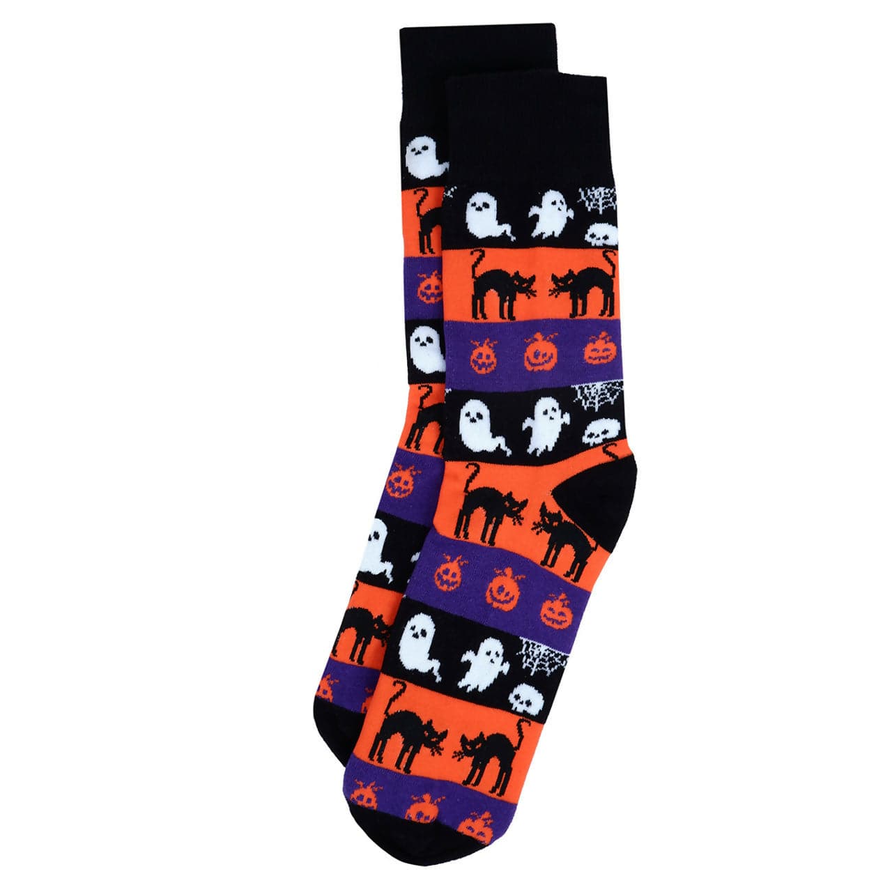 Mens Halloween Ghosts and Pumpkin Novelty Socks Life is Socks