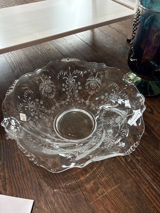 Heisey orchid bowl