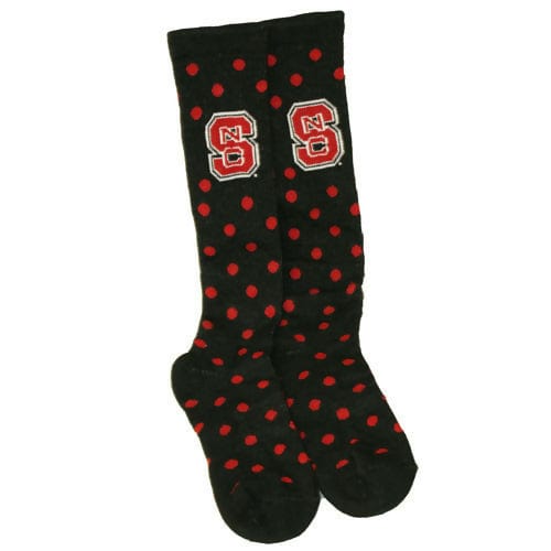 NC State Polka Dot Socks