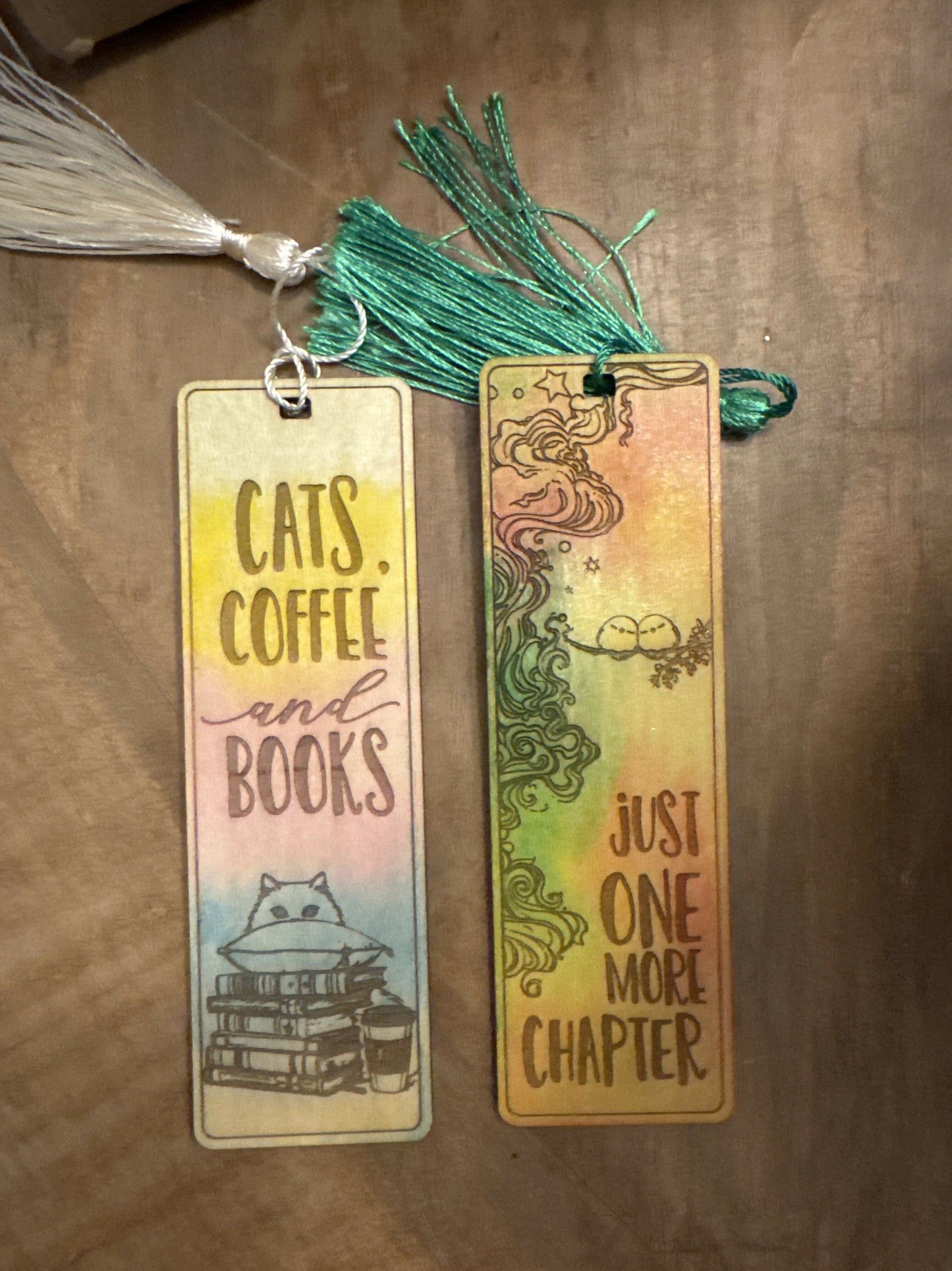 Bookish Wooden Bookmark