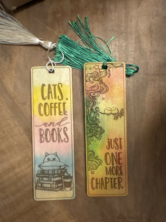 Bookish Wooden Bookmark