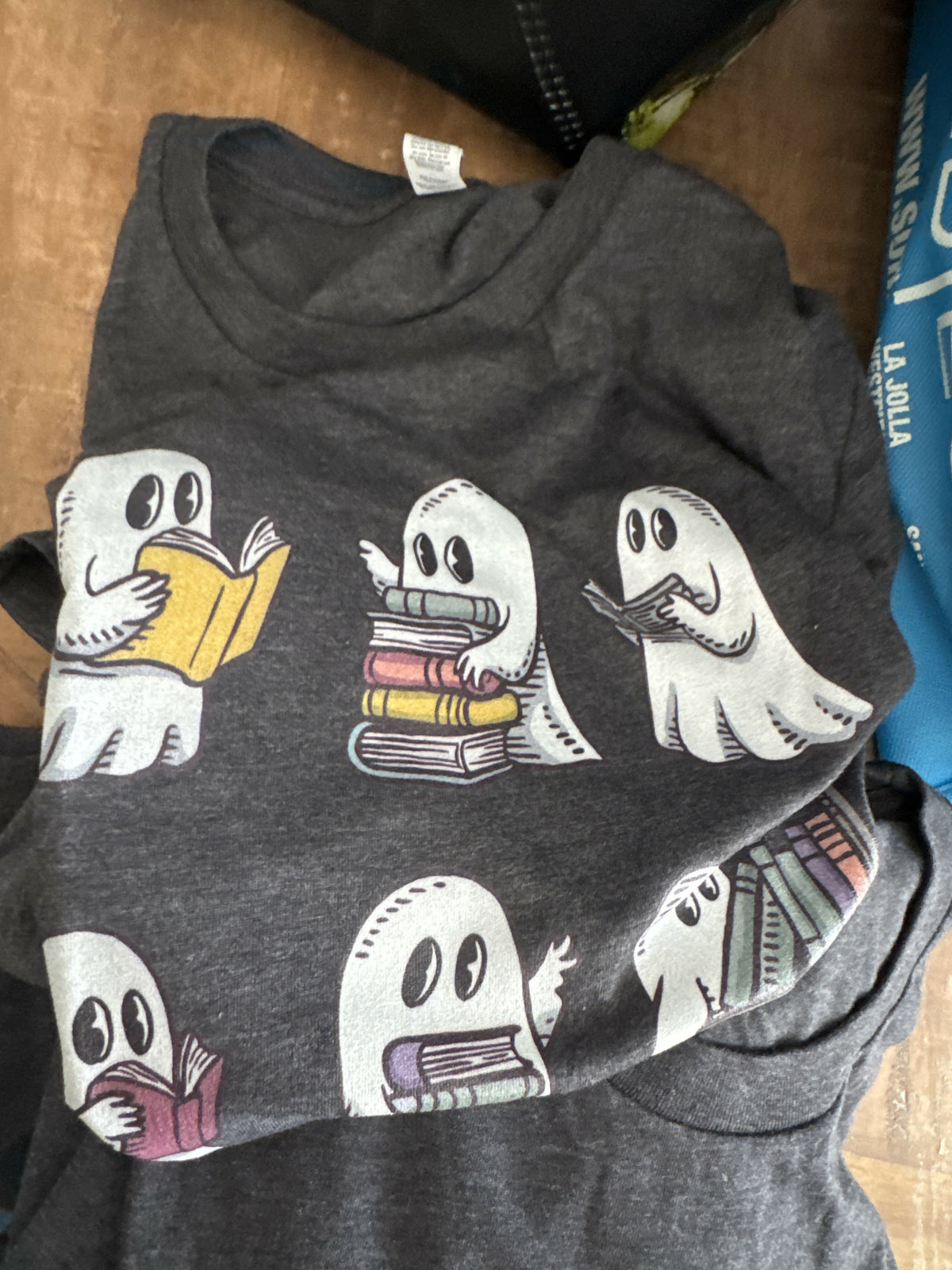 Bookish Ghosts Reading Books Unisex Shirt