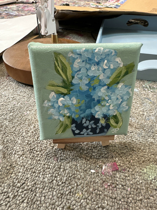 Original painting with easel