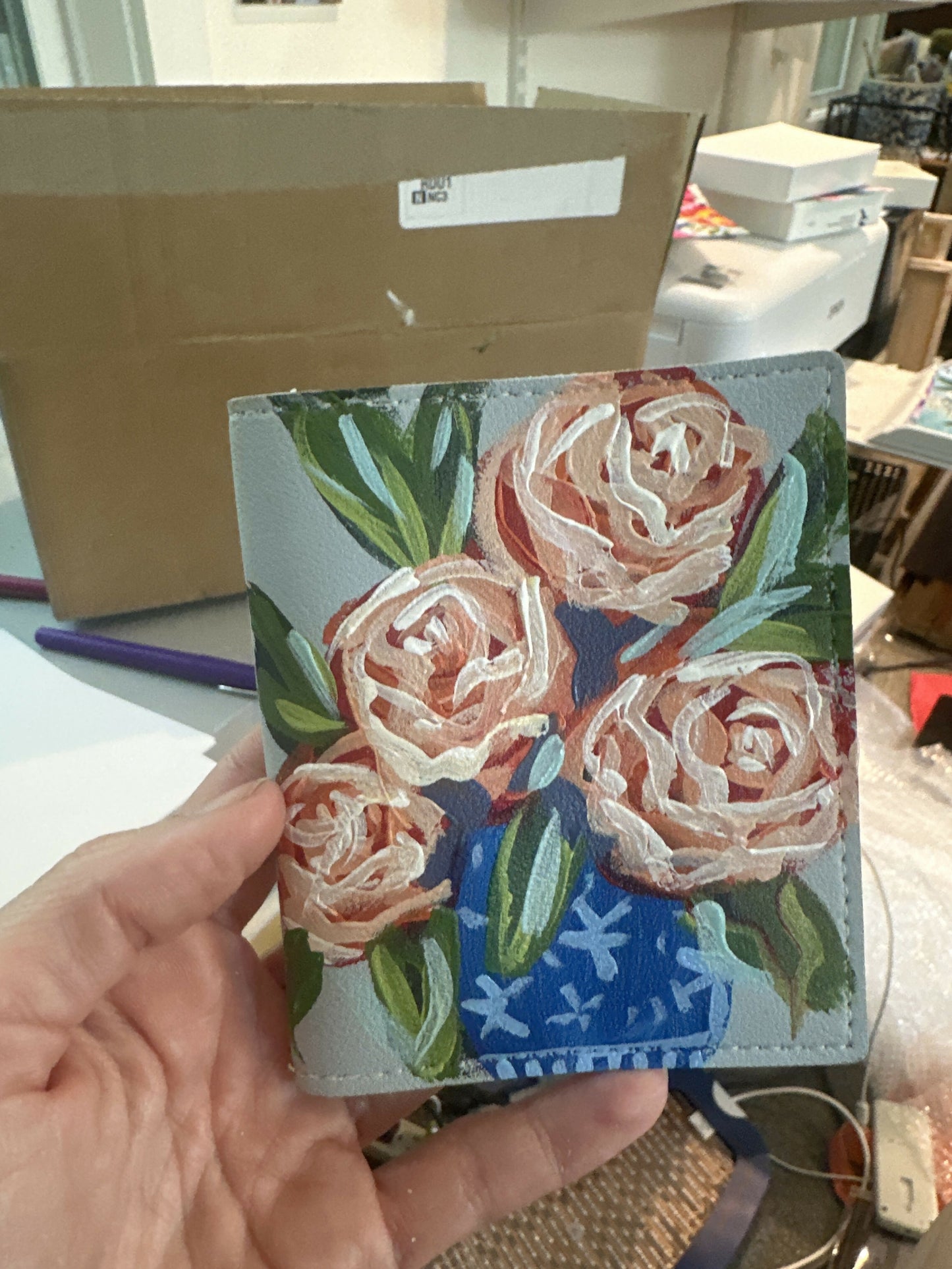 Hand painted wallet