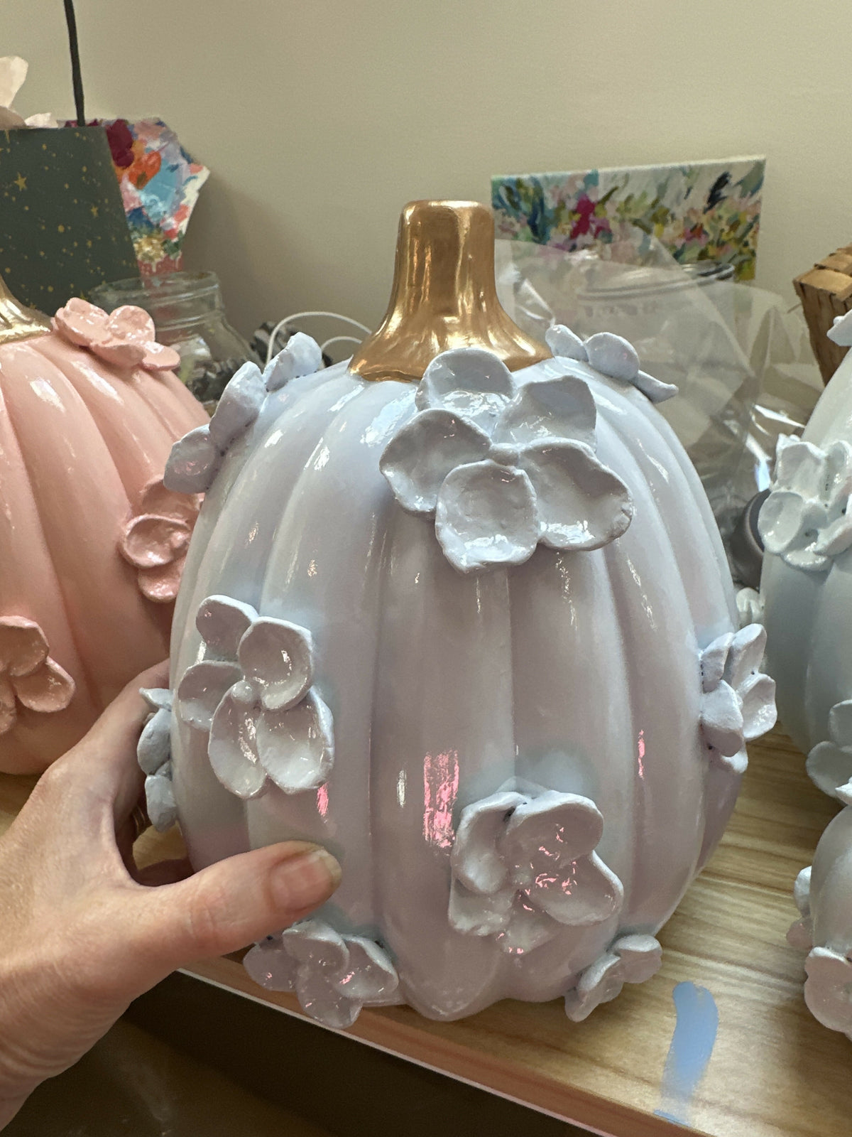 Large ceramic pumpkin