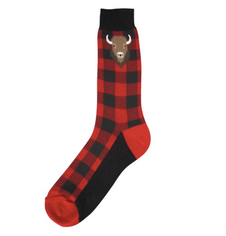 MENS BUFFALO PLAID SOCKS