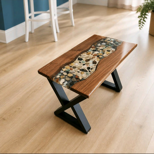 Walnut river table