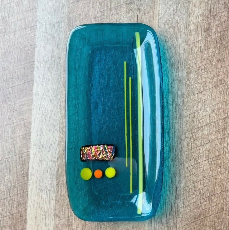 Aqua Abstract Dish