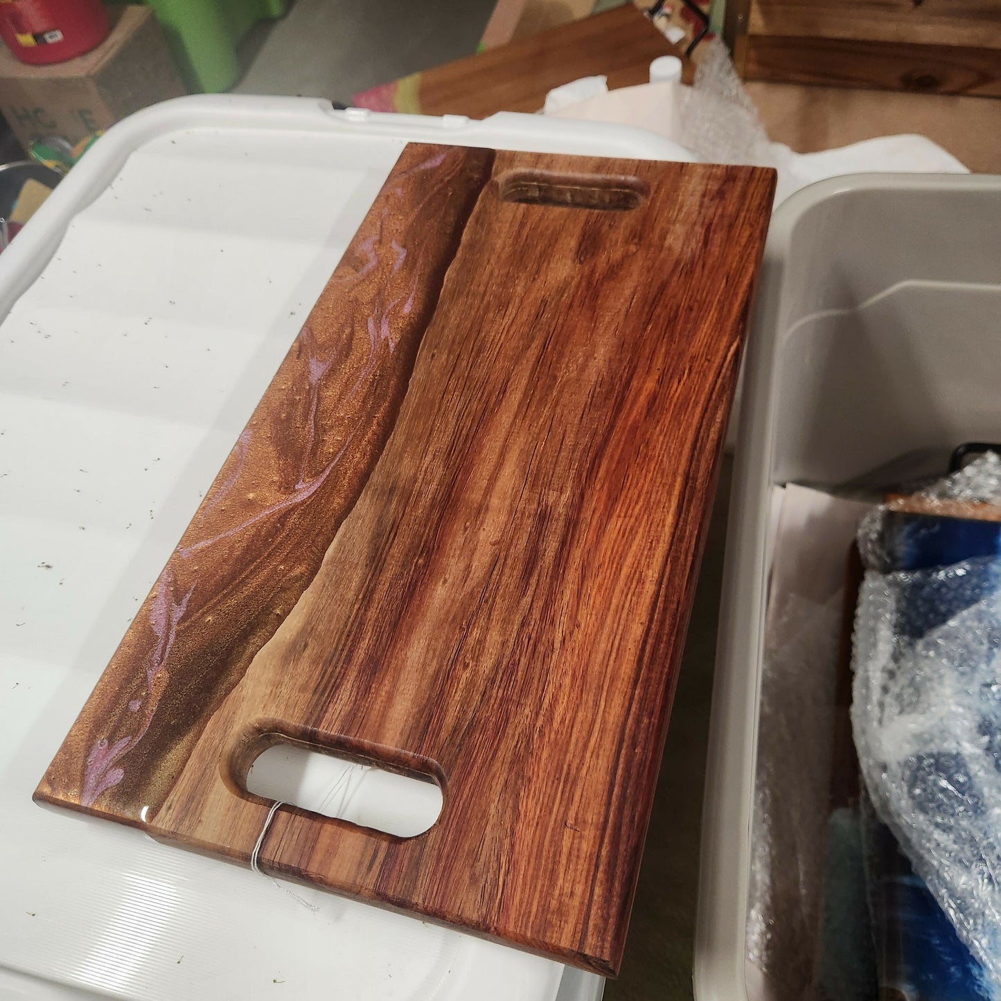 Canary wood serving tray
