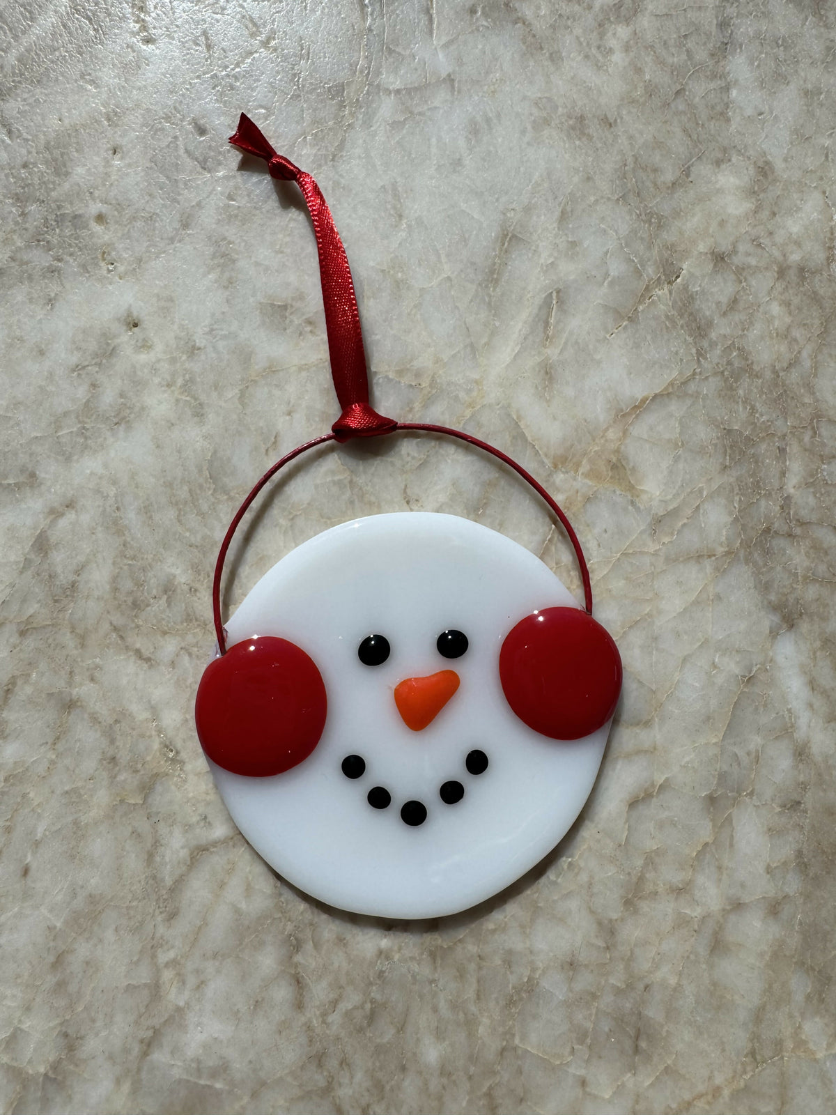 Earmuff Snowman Ornamt