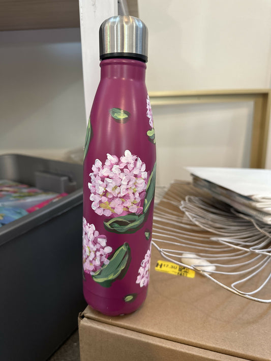 Pierce Paints hand painted water bottle